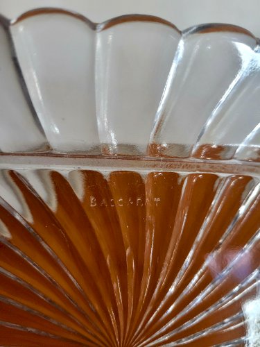 Petit plateau Baccarat modèle Bambou 