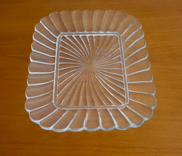 Petit plateau Baccarat modèle Bambou 