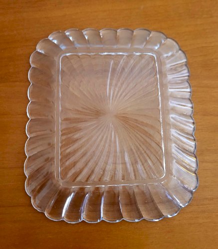 Petit plateau Baccarat modèle Bambou 