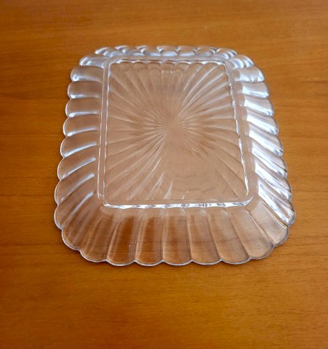 Petit plateau Baccarat modèle Bambou 