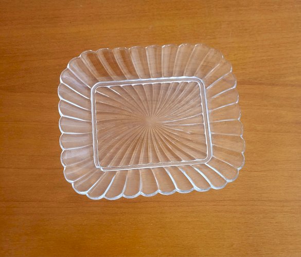 Petit plateau Baccarat modèle Bambou 