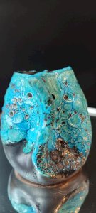 Small ceramic milk pot Cyclops Enamels of the Glaciers