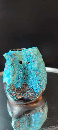 Petit pot à lait en céramique Cyclope Emaux des Glaciers