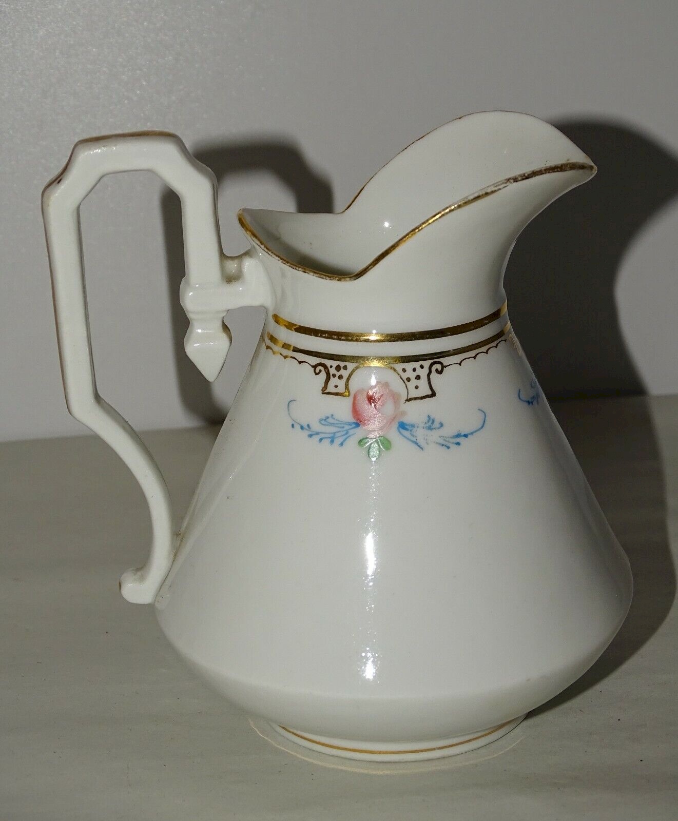 Mipcase Pichet à Lait En Porcelaine Blanche 450ml Avec Poignée - Verseuse Élégante Pour Café Et Thé