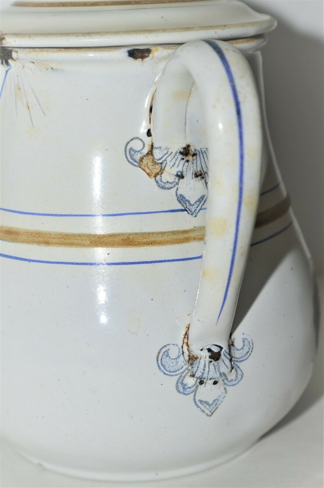 Pot à Lait émaillé Lethu Berthe - Décor Vache Marguerite 1995/1998