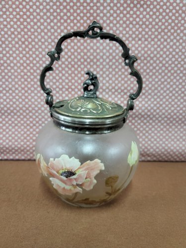 PETIT POT DE VICTOR SAGLIER EN VERRE EMAILLE