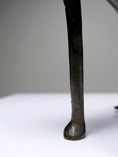 Petit sujet, lion, hyène, bête en Bronze du Bénin Dahomey Cotonou vintage