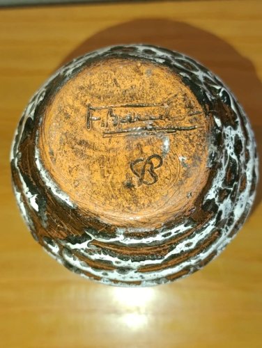 petit vase ancien signé Fernand Baudat en bon etat
