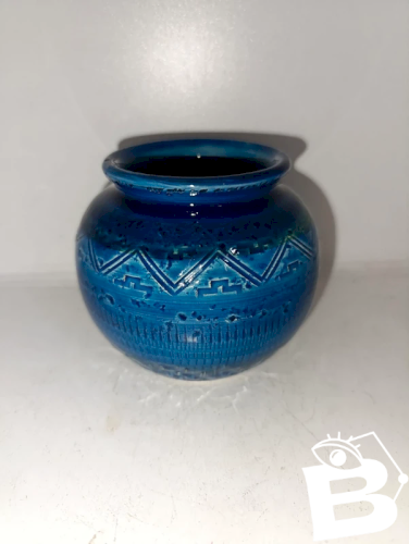 petit Vase boule daldo londi, modèle rimini blue pour bitossi en bon etat