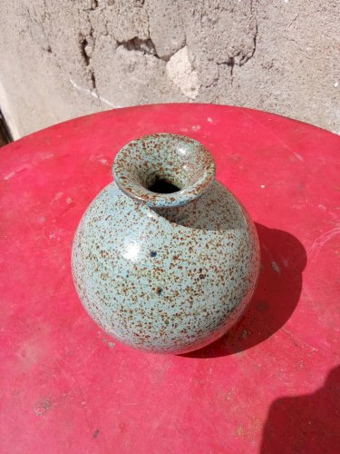 Petit vase boule en grès