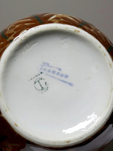Petit vase boule porcelaine Tharaud Limoges circa 1920-1940