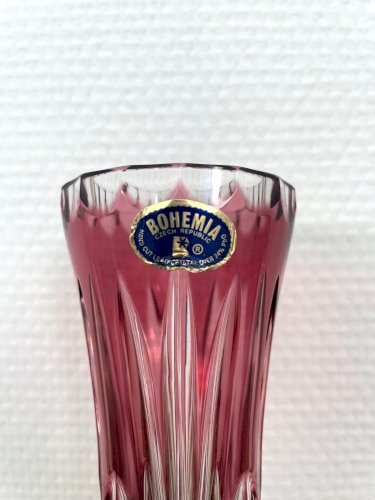 Petit vase en cristal de Bohême (République Tchèque)