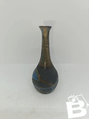 petit vase en gres à coulure année 60-70 en bon etat
