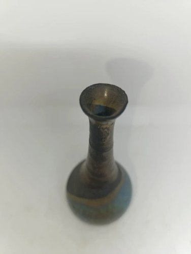 petit vase en gres à coulure année 60-70 en bon etat