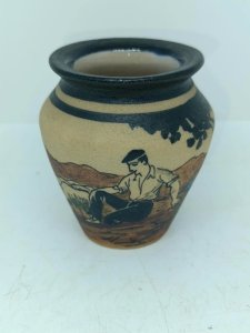 Petit vase en grès Ciboure, période Étienne Vilotte, vers 1930–1945 en bon etat