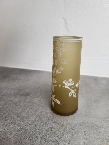 PETIT VASE EN VERRE DECOR EN RELIEF