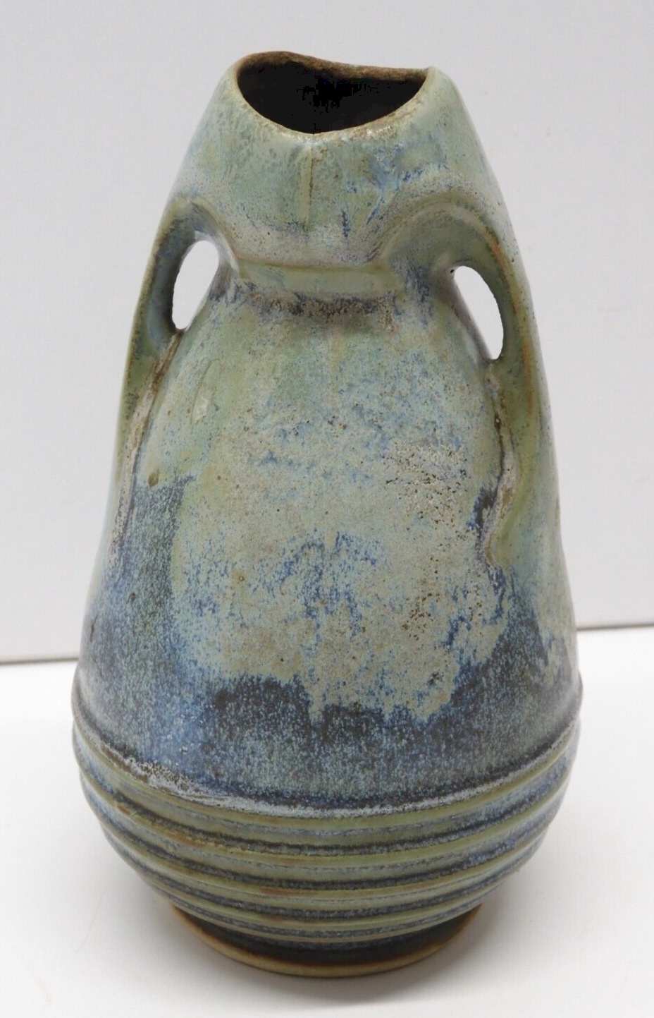 Vintage Royal Copenhagen - Vase En Grès émaillé Vert Fait Main