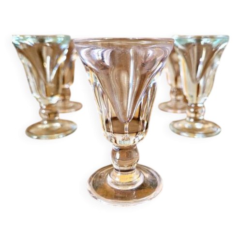Petit verres bistrot vintage voleurs trompeurs (lot de 6)