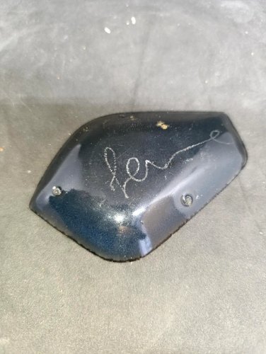 petit vide poche design italien emaillé signé en bon etat