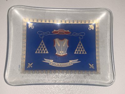 Petit vide poche LR PARIS insigne du 6e régiment de cuirassiers