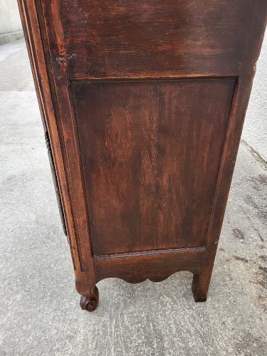 PETITE ARMOIRE 2 PORTES LOUIS XV EN NOYER DU XIX ème SIECLE