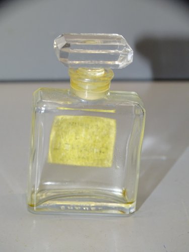 -PETITE BOITE AVEC FLACON MINIATURE PARFUM CHANEL N° 5 VIDE COLLECTION VITRINE D