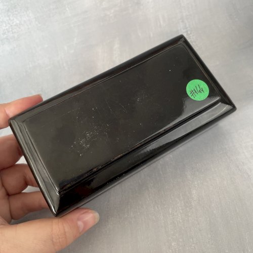 Petite boite coffret rectangulaire laqué décor floral