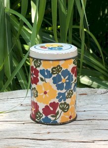 Small vintage metal box