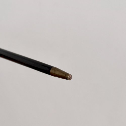 Petite canne ou baguette de chef d'orchestre fin XIXe métal doré et nacre M3688