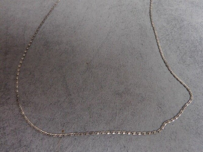PETITE CHAINE EN ARGENT DE 54 CM DE LONG ET 3.7 GRAMMES