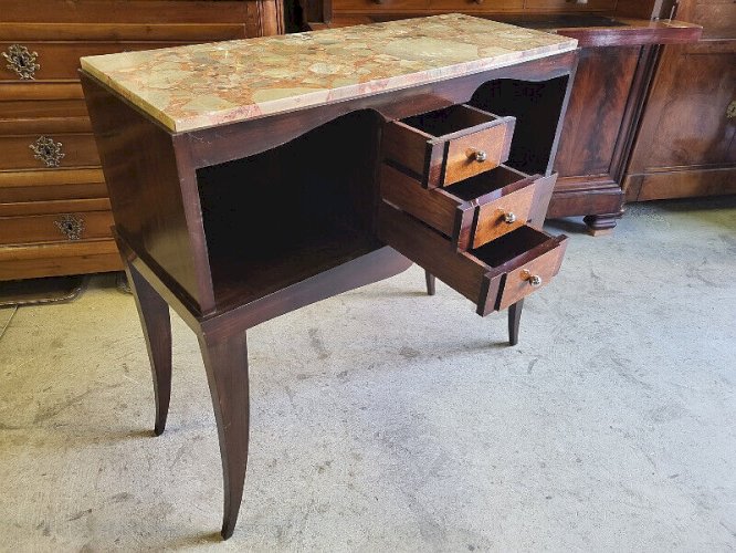PETITE COMMODE ART DECO 1930 VINTAGE PLATEAU MARBRE