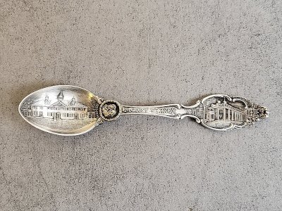 SOUVENIR TEASPOON MOUNT VERNON STERLING 925 USA silver solid