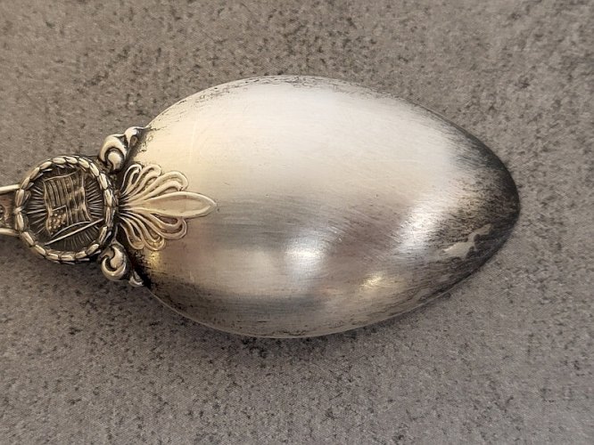 PETITE CUILLERE SOUVENIR MONT VERNON STERLING 925  USA argent massif