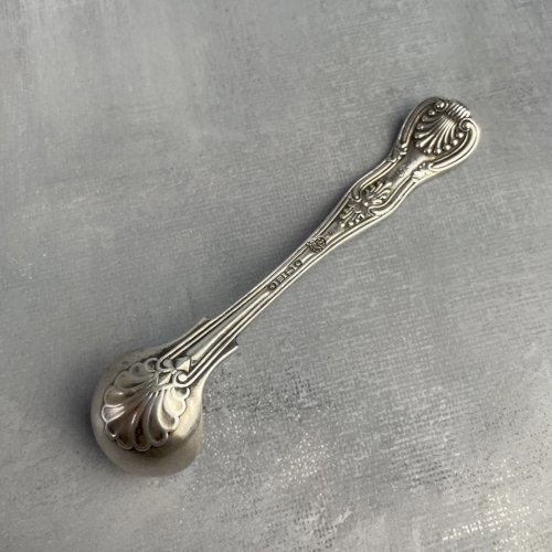 Petite cuillère XIXe argent anglais poinçon lion passant Robert Garrard II