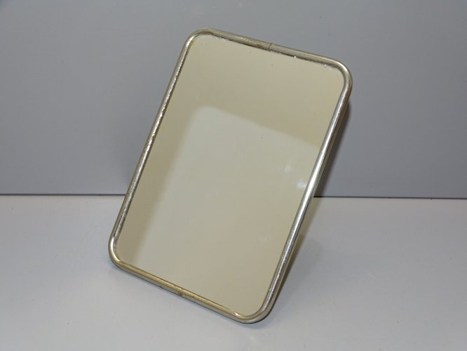 -PETITE GLACE DE BARBIER VINTAGE A POSER MIROIR DECO COLLECTION  XXe   D