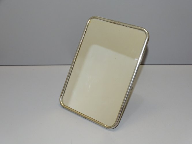 -PETITE GLACE DE BARBIER VINTAGE A POSER MIROIR DECO COLLECTION  XXe   D