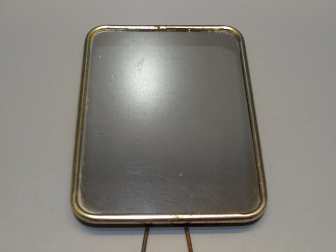 -PETITE GLACE DE BARBIER VINTAGE A POSER MIROIR DECO COLLECTION  XXe   D