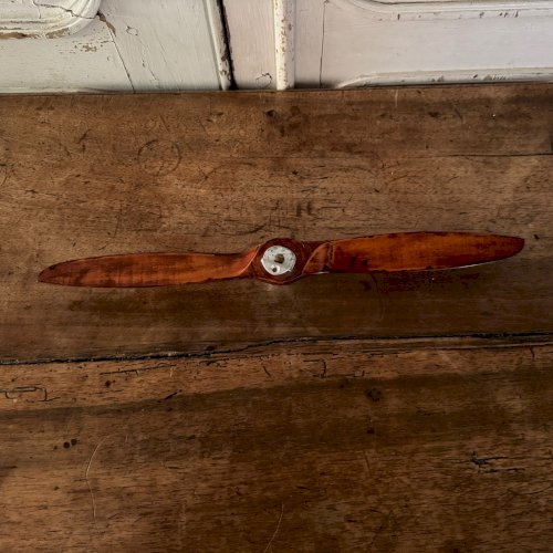Petite hélice d'avion des années 30 maquette Smart 18-6 en bois et métal M3631