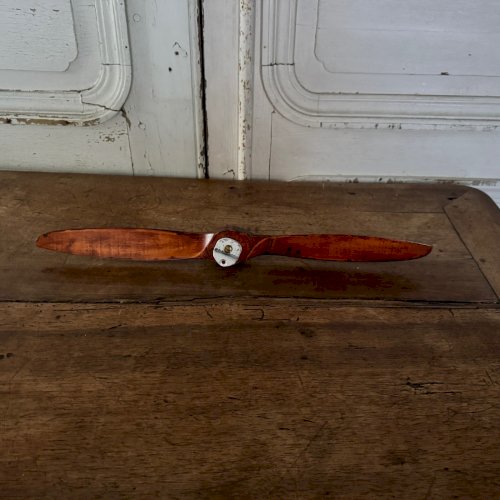 Petite hélice d'avion des années 30 maquette Smart 18-6 en bois et métal M3631
