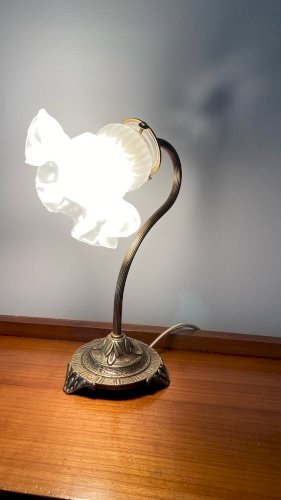 Petite lampe col de cygne ancienne