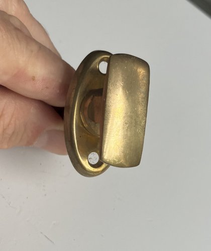 petite poignee  cremone sur platine en laiton avec carre 6 mm verrou porte