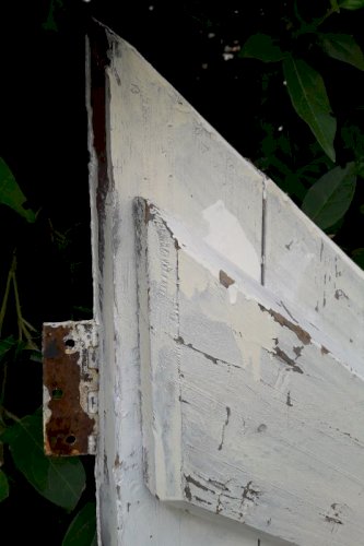 Petite porte ancienne en sapin H120xL60cm (trappe d’escalier) 