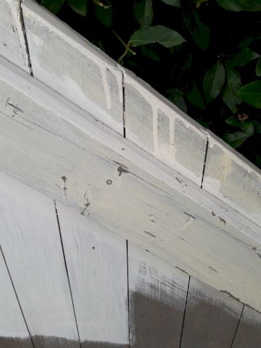 Petite porte ancienne en sapin H120xL60cm (trappe d’escalier) 