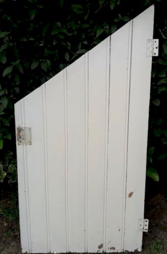 Petite porte ancienne en sapin H120xL60cm (trappe d’escalier) 