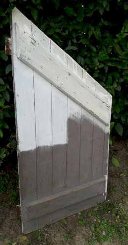 Petite porte ancienne en sapin H120xL60cm (trappe d’escalier) 