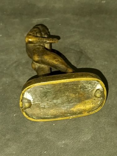 petite sculpture ancienne en bronze de lutteur? à l antique en bon etat