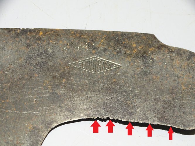 - PETITE SERPETTE LAME GRAVEE BURDIGALA MANCHE BOIS COLLECTION OUTIL ANCIEN  D