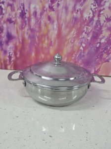 petite soupière légumier en aluminium vintage semf froges