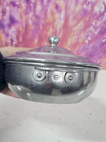 petite soupière légumier en aluminium vintage semf froges