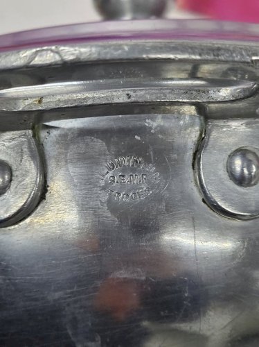 petite soupière légumier en aluminium vintage semf froges